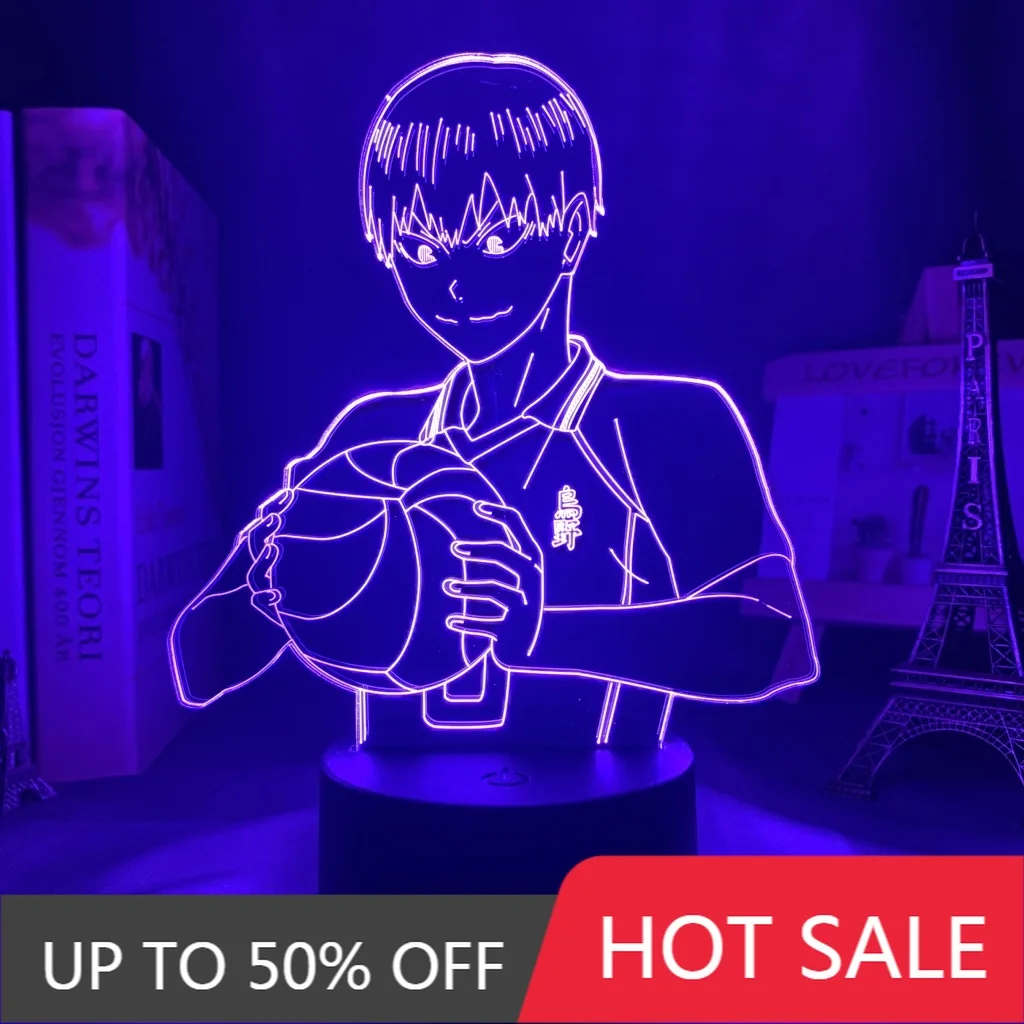 

Anime Haikyu!! Led Night Light Tobio Kageyama Lamp for Bedroom Decor Nightlight Kids Child Birthday Gift Haikyuu Light Kageyama