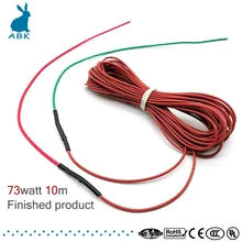 6K 10m 73w углеродное волокно силиконовый резиновый нагревательный кабель мягкий жесткий без излучения нагревательный провод теплый тепловой кабель Электрический тепло