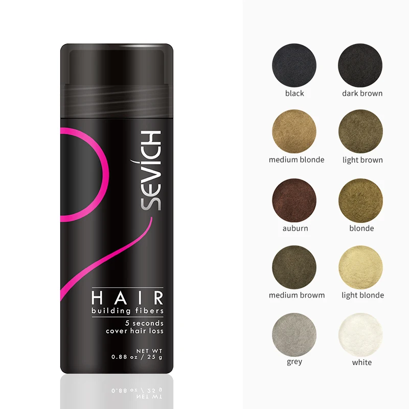 Thick Hair Care Spray 25g Keratin Hair Fibers Protein Building Fiber Plant Wig Powder Hairline Optimizer Used to Hide the Scalp