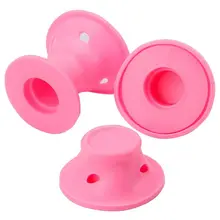 HTHL-бигуди X 24-легкий-без тепла-укладка волос-розовый Силиконовый-без тепла бигуди для волос