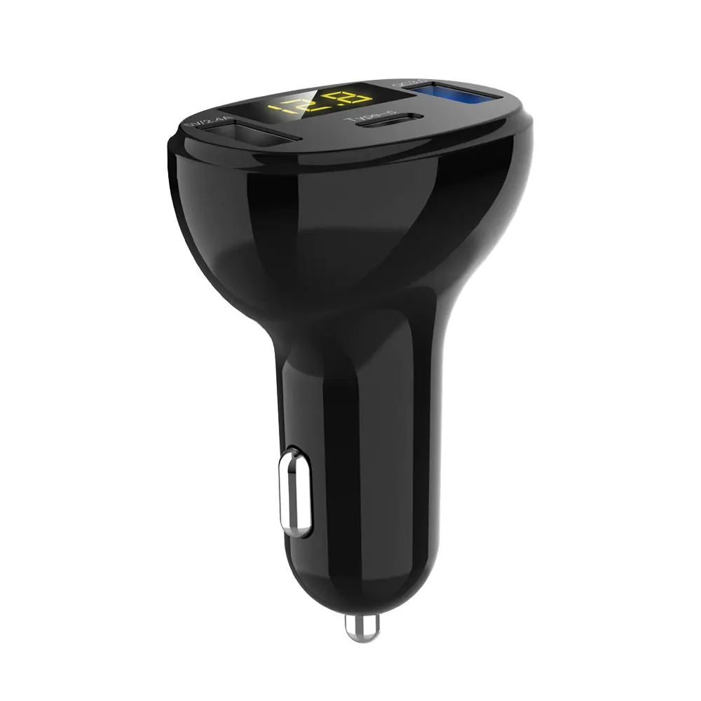 Vehemo QC3.0+ 2.4A один для трех зарядных устройств s зарядное устройство Автомобильное устройство для быстрой зарядки мобильного телефона автомобильное зарядное устройство для USB прикуривателя адаптер