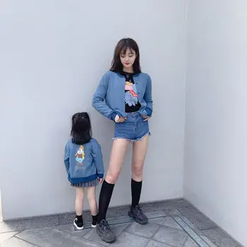 

mum mommy and me mother daughter clothes for family matching sweaters christmas outfits pajamas autumn winter new pijamas hooded