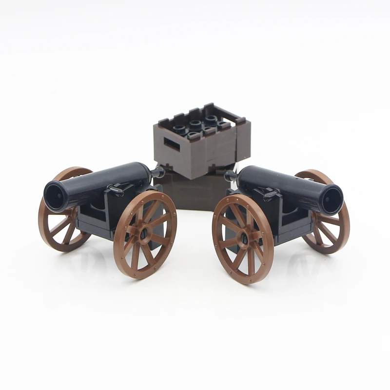 LegoINGlys WW2 Military Building Blocks Roman Army Medieval Soldier Cannon Accessories Brick Parts Gun Carrier Weapon Model Toys (2)