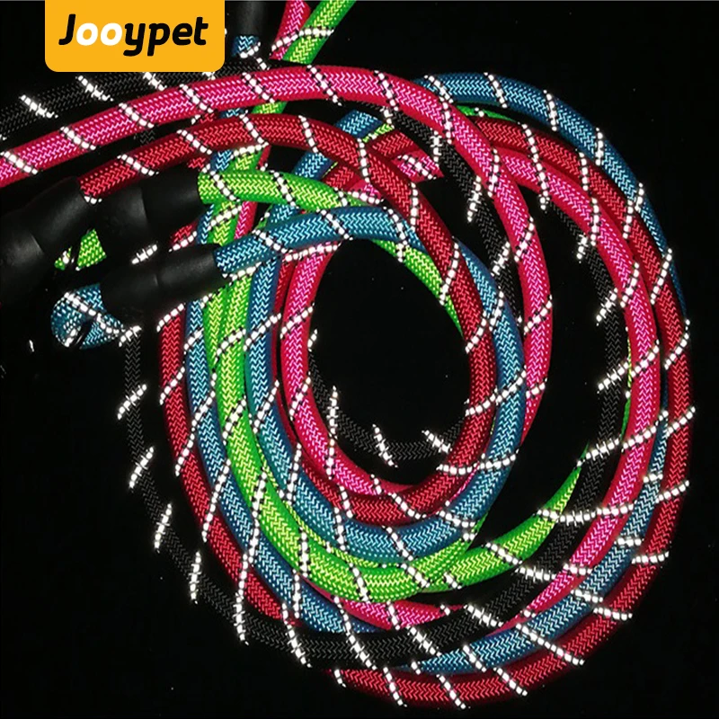 JOOYPET 5 футов нейлоновая плетеная веревка Светоотражающий Поводок для