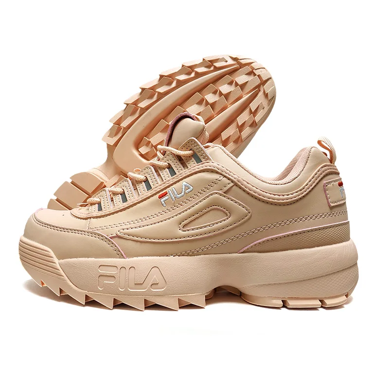 FILA Disruptor II 2 розовые женские кроссовки для бега, утолщенные Леггинсы для ремонта ног, беговые кроссовки, светильник, дышащая Спортивная обувь 36-44 - Color: F0005