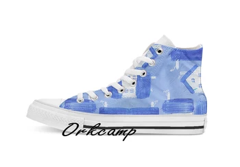 

Wee Hooses Custom Casual High Top lace-up Canvas shoes sneakers Drop shipping