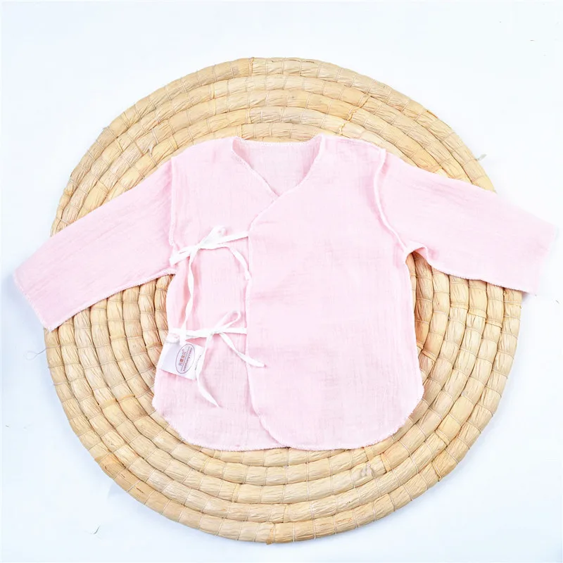 Детское нижнее белье; куртка для новорожденных; блузки для младенцев; хлопковые пальто; Осенняя дышащая газовая одежда для малышей; YCZ043 - Цвет: YCZ043H