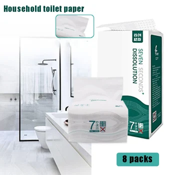 

8pack Paper Extraction Towels Toiletpaper Tissue Smooth Toilet Paper Kitchenpaper 3-layers FH99