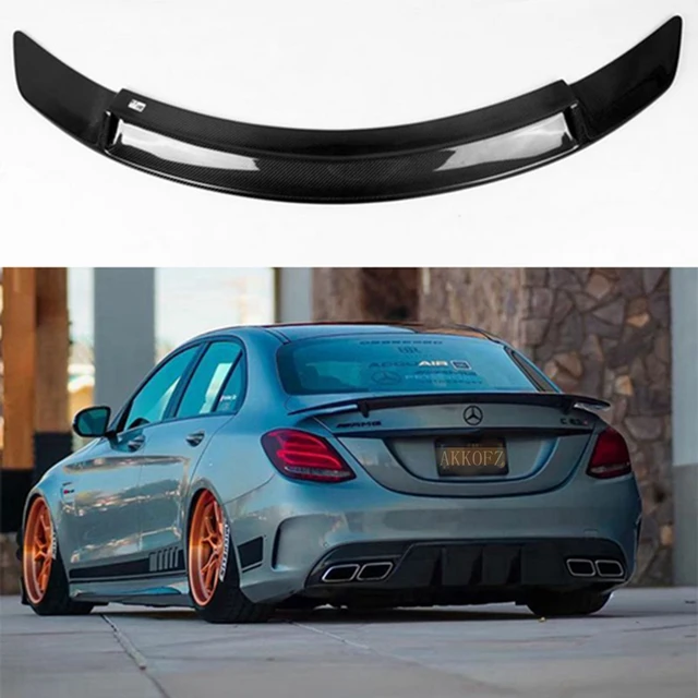 C Class 2DOORS 4DOOR W205 RT Style Carbon Fiber Rear Roof Spoiler For Mercedes  Benz W205 Coupe 2015-2017 C63 AMG C200 C250 C350 - AliExpress