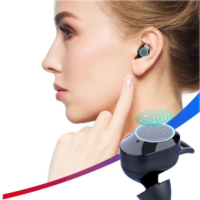 High Quality wearable devices G02 True HIFI Wireless Blueteeth 5.0 Headset Sport Earbuds Twins Ear Stereo support dropshipping