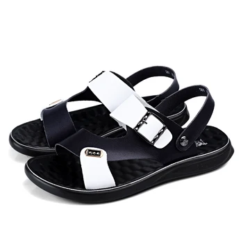 

hombre size sandalhas genuine male gladiator plage rubber cuero mens vietnam praia outdoor on couro sandales sandals white in s