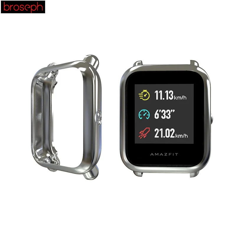 Мягкий ТПУ защитный чехол для Amazfit Bip защита экрана полный охват часы бампер Смарт часы аксессуары