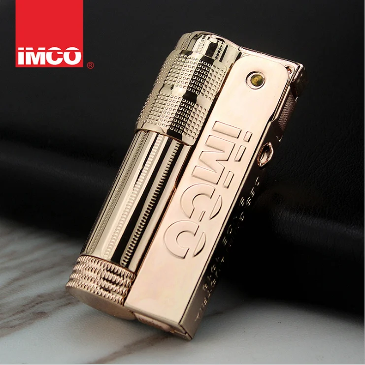Классическая IMCO 6700 медная бензиновая зажигалка; винтажная масляная бензиновая многоразовая флинтовая зажигательная шлифовальная зажигалка - Цвет: Rose Gold