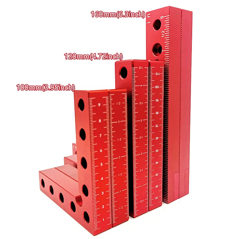 90 Grad Positionierungswinkel, rechtwinklige Klemmen, L-förmige Eckklemme,  Holzbearbeitung, Schreinerwerkzeug für Bilderrahmen, Box, Schränke