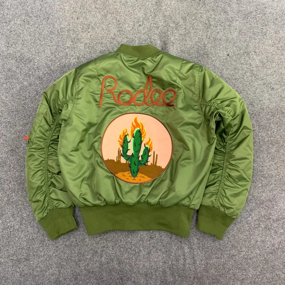 

Jackets Men Travis Scott AstroWorld Bomber MA-1 Embroidery Force Pilot Jacket High Quality Travis Scott AstroWorld Jacket