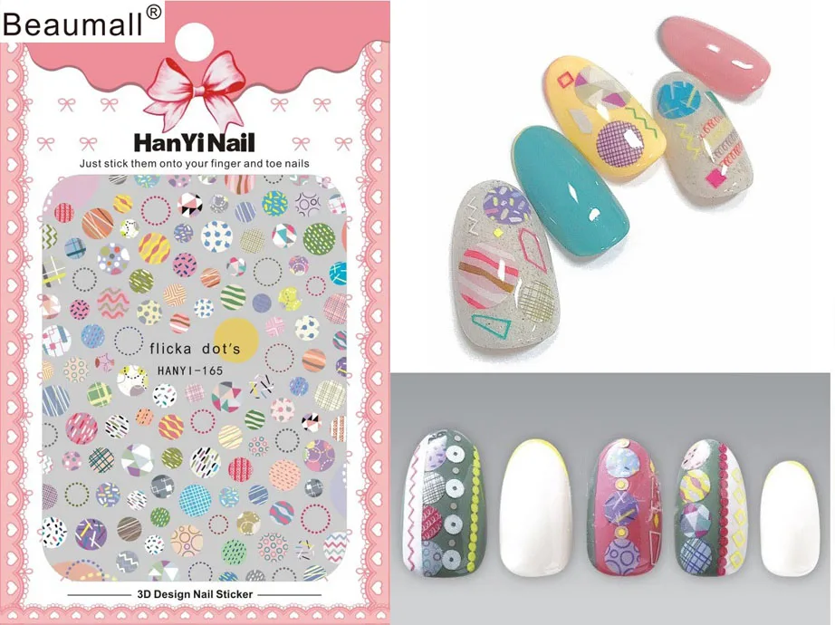 

Fashion Patterns! Nails Art Manicure Back Glue Decal Decorations Design Nail Sticker For Nails Tips Beauty