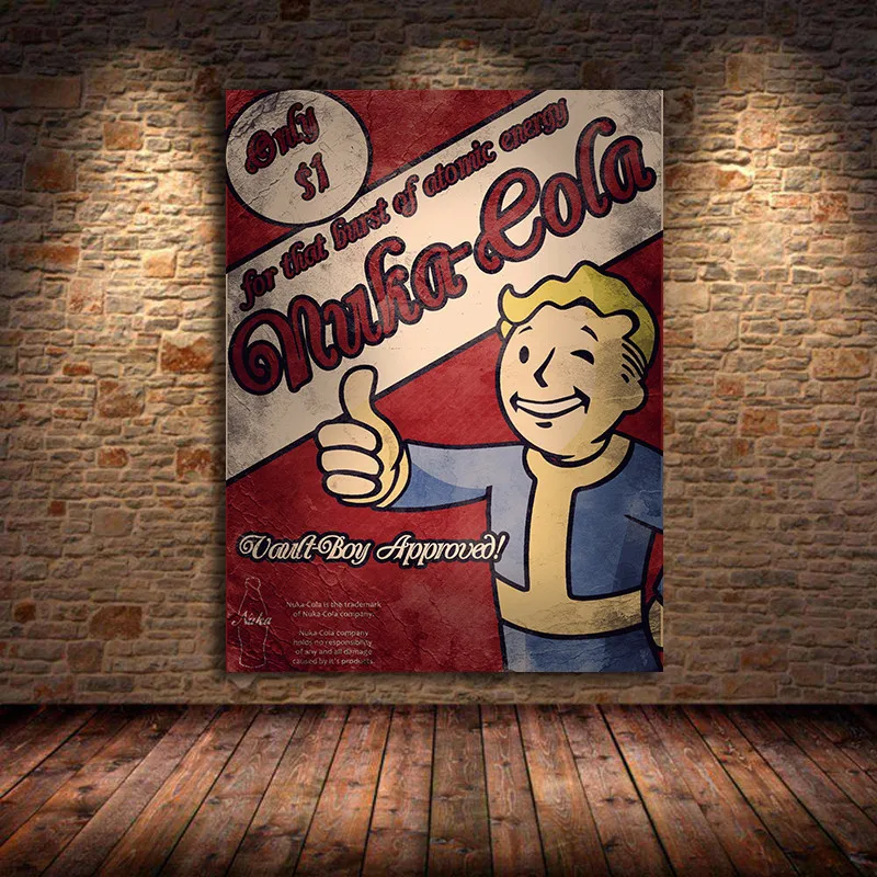 Fallout 3 4 настенный плакат с играми художественный холст и печать на холсте декоративная картина для спальни