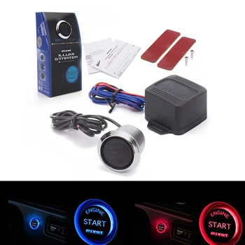 

12V Auto Car One Start Stop Button Engine Push Button Ignition Switch Keyless Entry Starter Car Engine Start Button Auto part