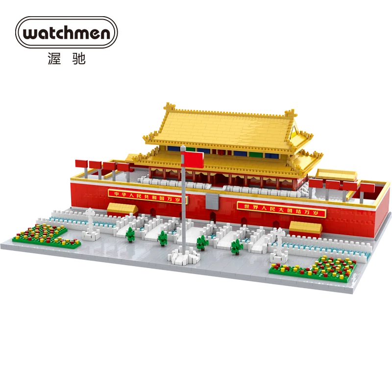 

Micro Blocks Game City Bricks Creator Diamond Building Block Chinese Architecture Tian'anmen Square Compatible Adults Kids Gifts