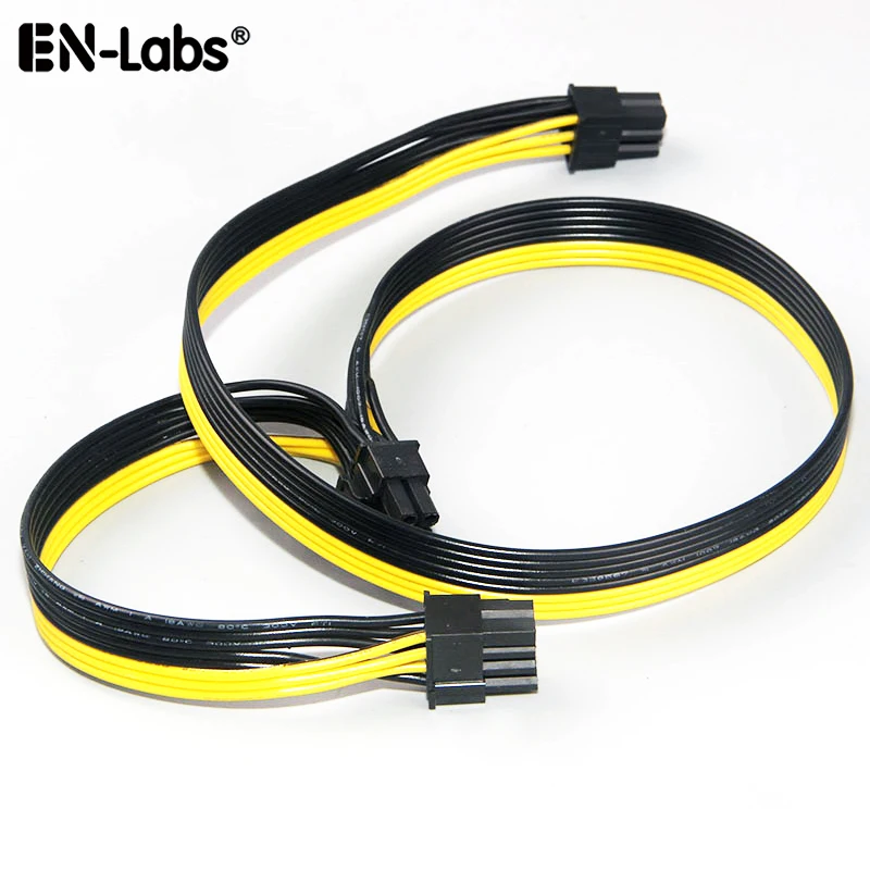 Cabo modular do psu gpu 6pin a 2 pcie 8 pinos 6 + 2pin vidoe cartão 6p ao cabo de alimentação duplo da fita do divisor 8 p para o mestre mais frio silencioso|Cabos de computador e conectores| - AliExpress