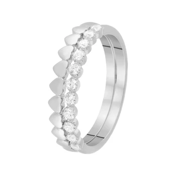 

Кольцо из серебра с фианитами R00821