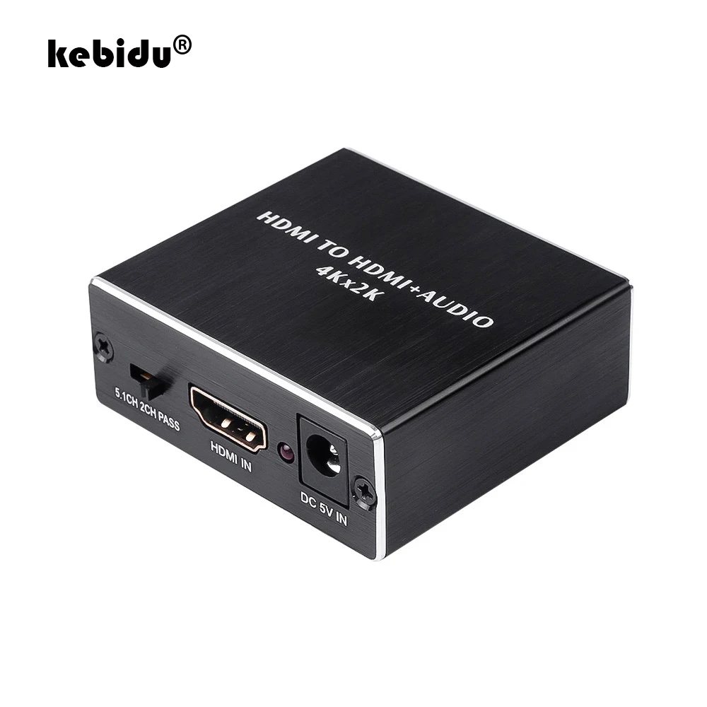 Адаптер аудио-разветвителя kebidu совместимый с HDMI оптический TOSLINK SPDIF +
