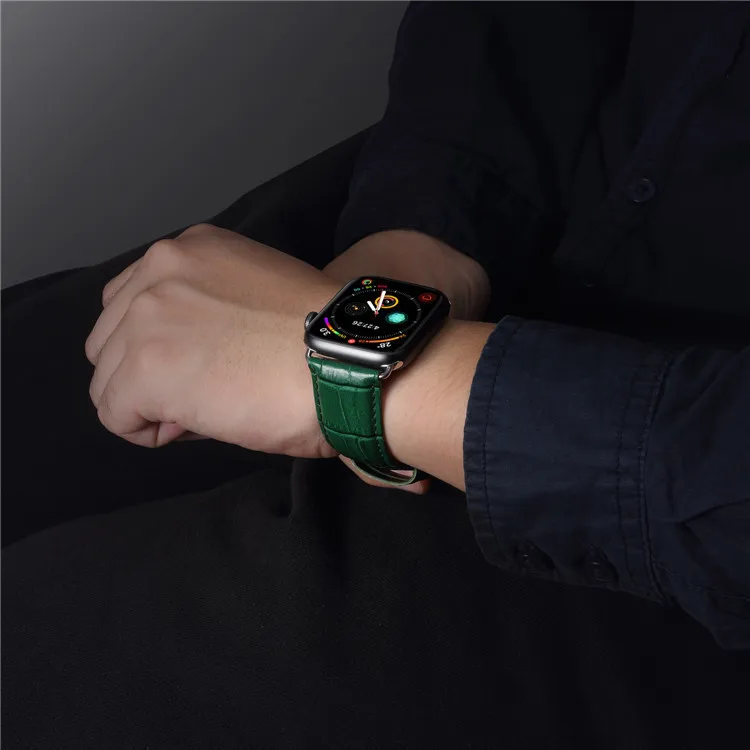 Браслет из мягкой кожи для часов Apple Watch Series 5 4 3 2 40 мм 42 мм 44 мм 38 мм Часы