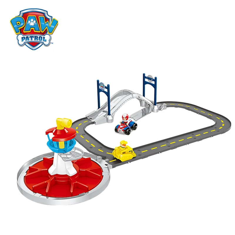 Paw Patrol набор игрушек, игрушки, воздушный патруль, самолет, лодка, автобус, игрушка, собака, Райдер, капитан, робот, собака, фигурки, игрушка для детей, подарок - Цвет: track