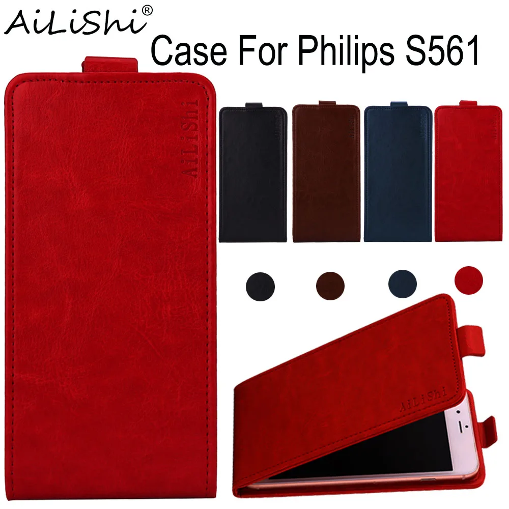 AiLiShi чехол для Philips S561 роскошный флип высшего качества из искусственной кожи чехол эксклюзивный защитный чехол для телефона+ отслеживание