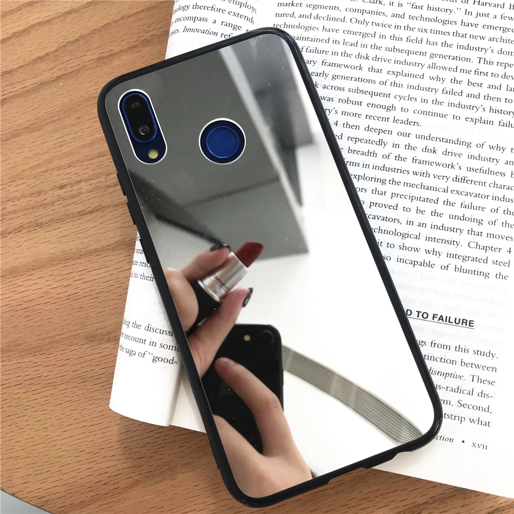 Black Bumper Mirror Plating Silicone TPU Case For XiaoMi RedMi 7A Note 8 7 6 Pro Mi Lite A2 A1 6X 5X F1 Cover Soft Phone Cases |
