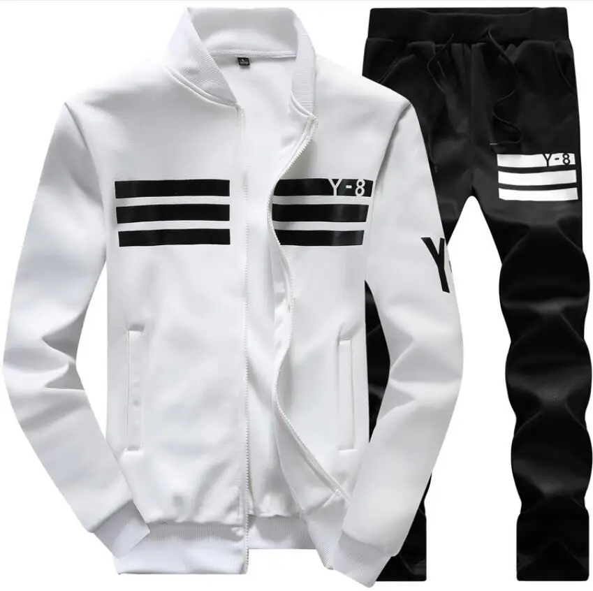 

New men's plus size sports suit casual long-sleeved baseball uniform jacket student stand-up collar sweater men