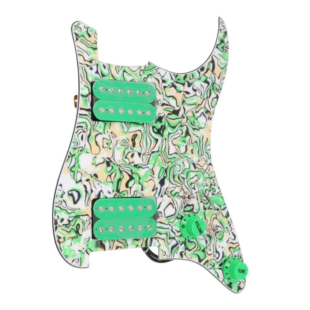 11 отверстий Prewired Pickguard загружен Pickguard с 2 шт. набор звукоснимателей для ST аксессуары для гитары