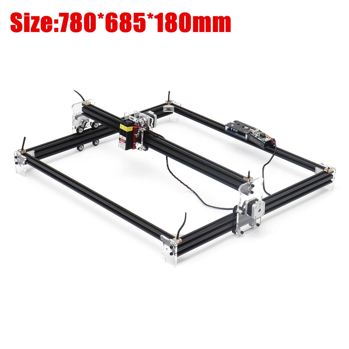 

65*55cm Mini 5500MW Blue Desktop Wood Router/Cutter/Printer Machine CNC Laser Engraving Machine 2Axis DC 12V DIY Home Engraver