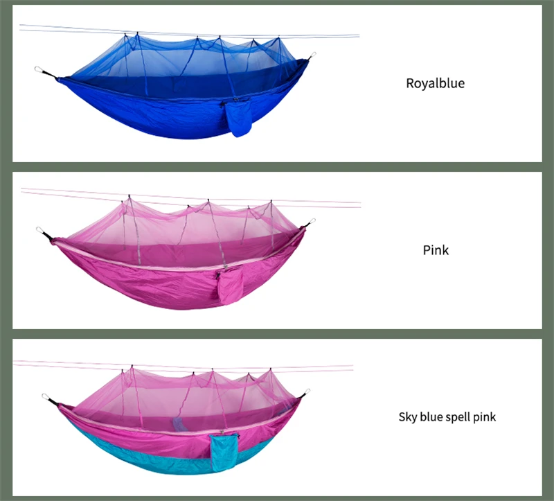 Mosquito Resistant Portable Hanging Tent Top Quality Outdoor Camping Garden Hammock 1-2 Person Insect Net Strength Sleep Swing