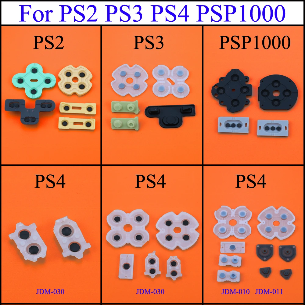 

YuXi Replacement Conductive Silicon D Pads Rubber button for Playstation 2 PS2 PS3 PS4 PSP1000 Controller Repair Part