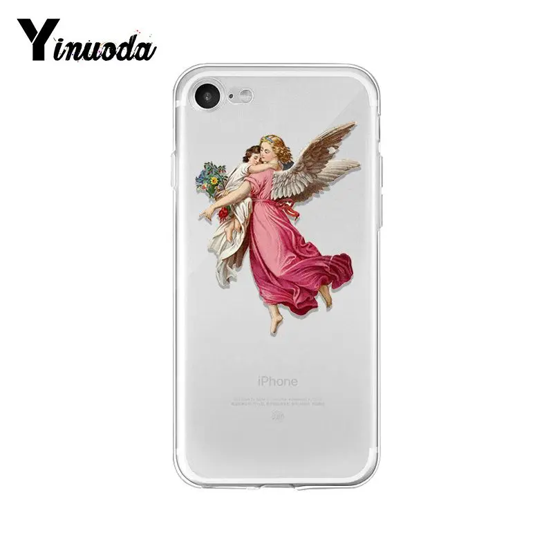 Yinuoda Renaissance angels мягкая резина, термопластичный полиуретан чехол для телефона iPhone X XS MAX 6 6s 7 7plus 8 8Plus 5 5S SE XR 10 11 pro max