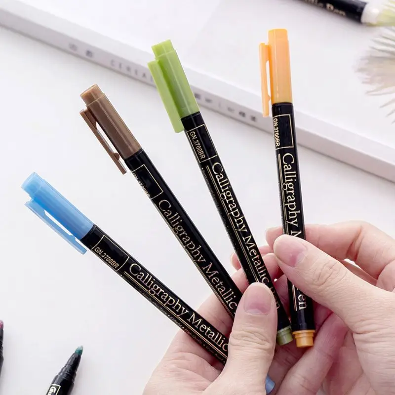 

OOTDTY 12pcs/set Waterproof Car Tyre Tire Tread CD Metal Permanent Paint Marker Pens