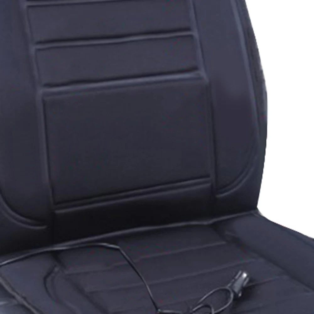 Универсальная черная 12V мягкая Автомобильная подушка с подогревом, Утепленное зимнее теплое сиденье с регулятором температуры
