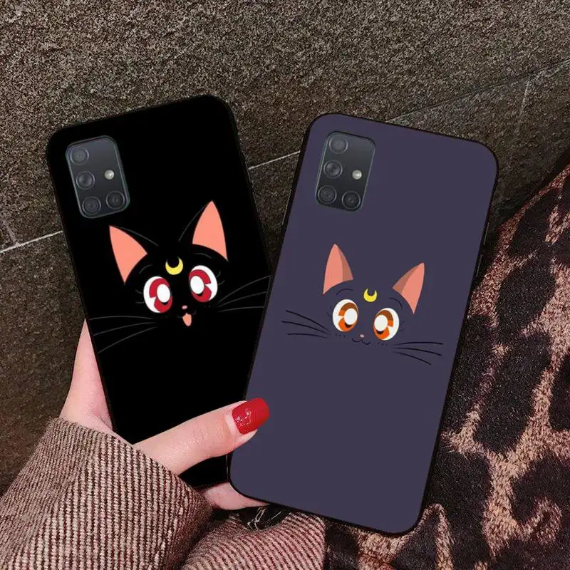 Сейлор Мун кошкой луной Kawaii Забавный чехол для телефона Samsung Galaxy A21S A01 A11 A31 A81 A10 A20E