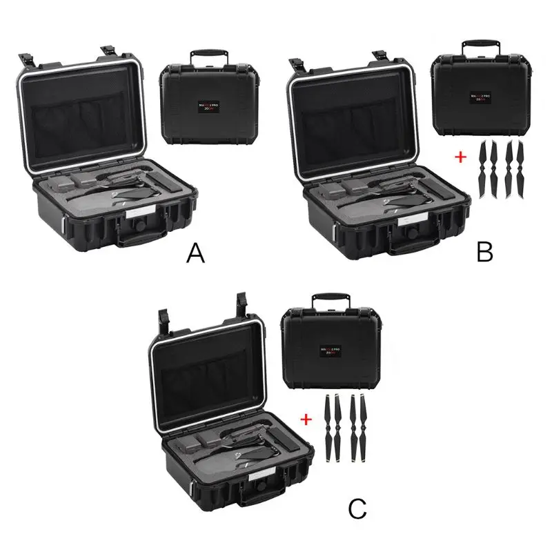 

Portable Waterproof Storage Box Travel Carrying Case with Propellers for DJI Mavic 2 Pro/DJI Mavic 2 Zoom Drone Accessories