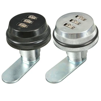 

Alloy Code Combination Cam lock Keyless Post Mail Box Cabinet RV 3 Dial