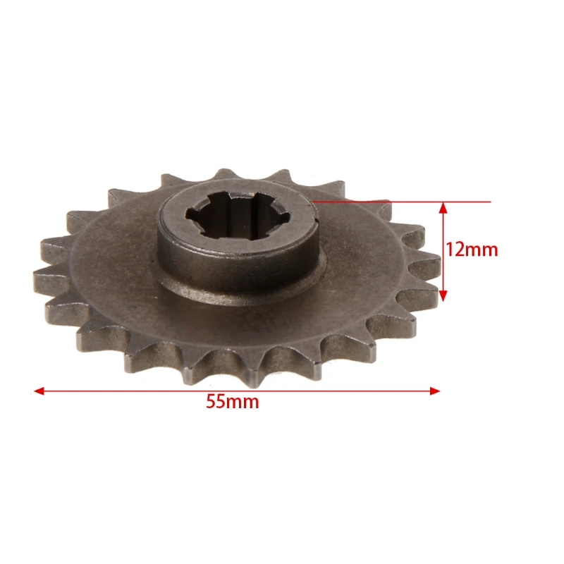 47cc 49cc мотоцикла T8F 8 мм 11 14 17 20 зуб передний зубчатый валик звездочки Cog - Цвет: 20