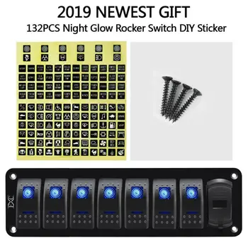 

Accessories Rocker Switch Panel Circuit Breaker Label Sticker Double Lights