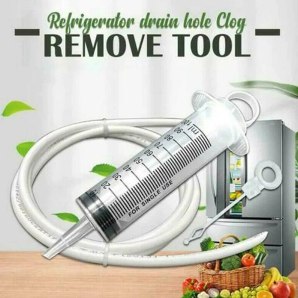 

Refrigerator Cleaning Tool Fridge Drain Hole Remover Fridge Drain Hole Remover Dredge Pipe Plug Rod Ice Shovel solve problem D30