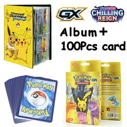 Cartes Pokemon anglaises brillantes GX, 100 pièces, Album, livre de collection, carte de jeu, livre animé, cadeau pour enfants 