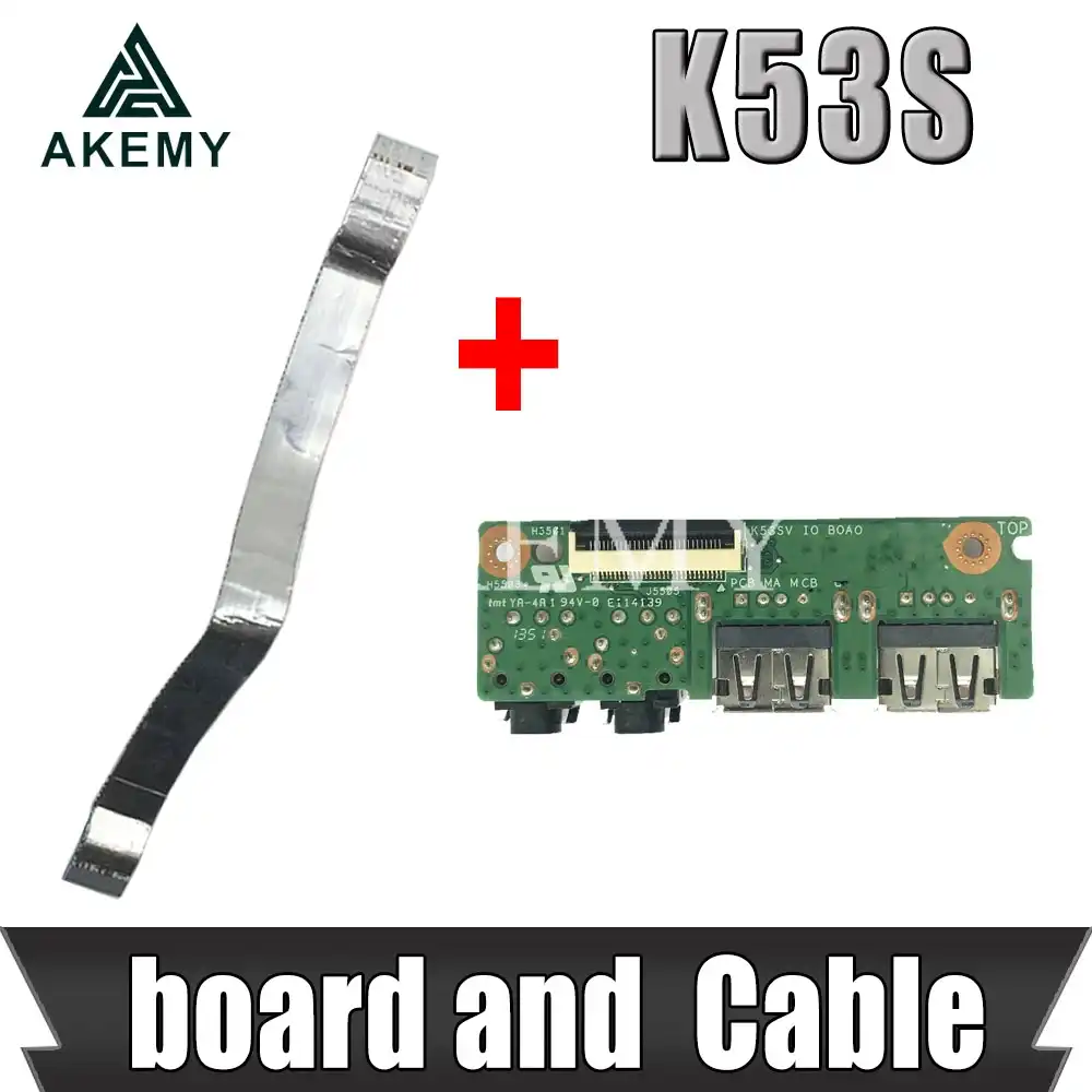 Free Shipping For Asus K53 K53sv A53s X53s K53s K53sd P53s P53sj K53e X53e A53e Usb Audio Jack Audio Board Usb Board Computer Cables Connectors Aliexpress