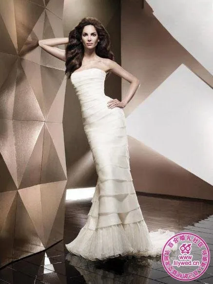 Новинка, модный дизайн, vestidos, формальное, сексуальное, узкое, Многоуровневое, oraganza, элегантные, вечерние, свадебные платья, свадебное платье
