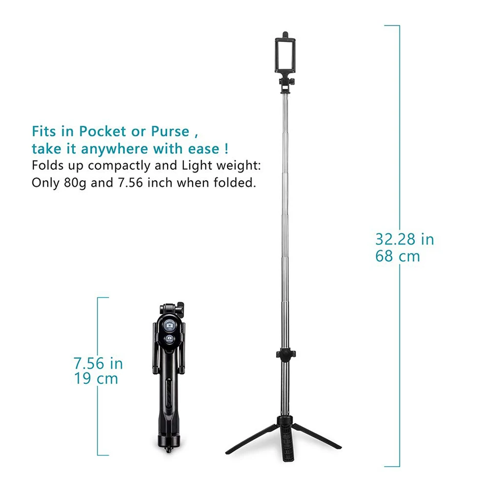 3 в 1 беспроводной Bluetooth селфи палка+ мини селфи штатив с пультом дистанционного управления для iPhone X 8 7 6s plus Портативный монопод
