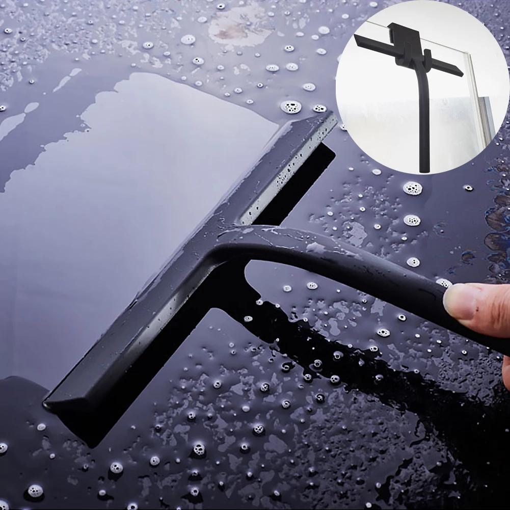 Window Squeegee Bathroom Kitchen Glass Cleaner Sillicone And Iron Wiper Scraper Cleaning Accessories | Дом и сад