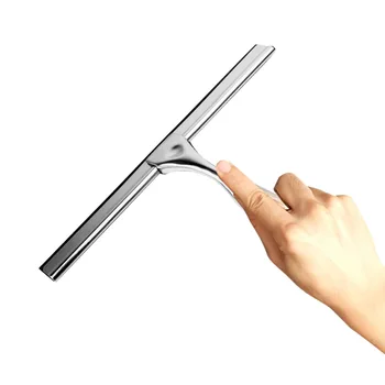 

All-Purpose Home Car Glass Bathroom Kitchen Doors Window Stainless Steel Wall Mount Portable Shower Squeegee Rustproof T Shape
